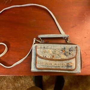 Jean purse with gems